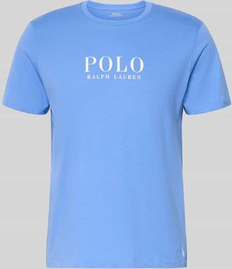 Ralph Lauren Regular Fit Pyjama-Oberteil aus reiner Baumwolle Modell CREW-SLEEP-TOP in Blau, Gr&ouml;&szlig;e XL