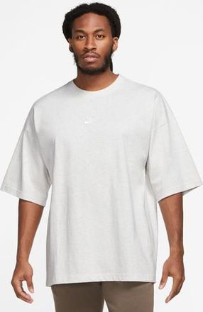 Nike Mens NSW Premium Essentials SUST T-Shirt - Birch Heather/White Size XXL