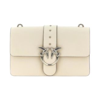 Pinko Pinko, Dames, Tassen, Beige, Maat: ONE Size Katoen