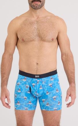 Saxx Vibe Xtra Soft Comfort Boxer Briefs in I Want You-Bold Blue at Nordstrom, Size X-Large