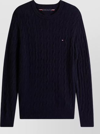 Tommy Hilfiger lambswool cable-knit crew-neck jumper