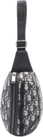 Dior Vintage, unisex, Blauw, ONE Size, Leer, Pre-owned Oblique Leren Heuptas