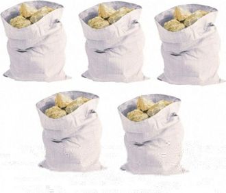 Trade Shop Trade Shop - 12 Sacchetti Riutilizzabili 55x85 Tessuto Intrecciato Rifiuti Spazzatura Sacchi