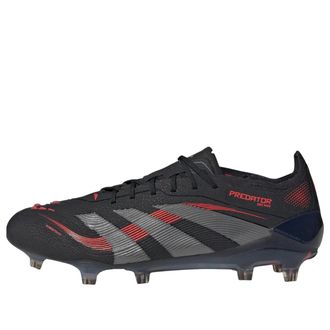 adidas Predator Elite FG Core Black Grey Four Lucid Red ID3878