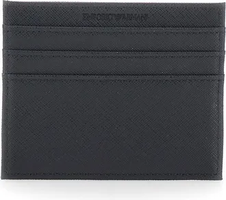 Emporio Armani Mens Cardholder Black Tech Fabric Polyamide Accessory