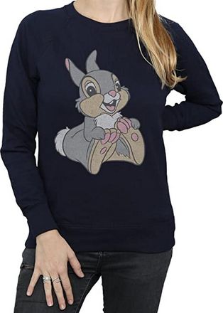 Disney Dames/Dames Klassiek Thumper Katoenen Sweatshirt (Marineblauw)