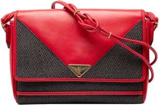 Saint Laurent Pre-owned Saint Laurent Coated Canvas Envelope Crossbody F5RT2JAEL9636HQ7