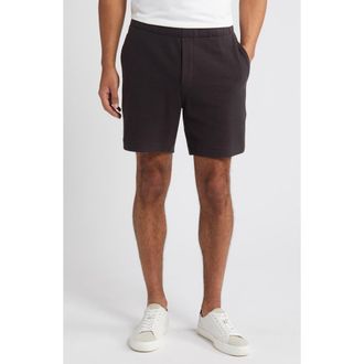 Vince Boucl&eacute; Pull-On Shorts in Soft Black at Nordstrom Rack, Size Small