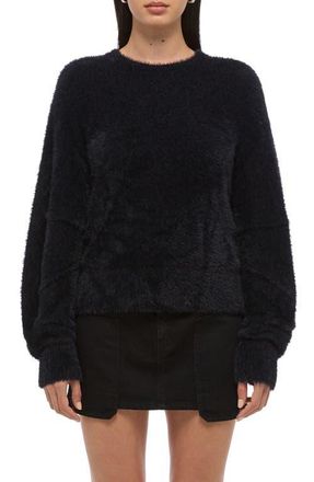 Helmut Lang Apex Eyelash Faux Fur Sweater in Black at Nordstrom, Size X-Small