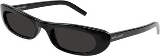Saint Laurent SL 557 Shade Zonnebril - Dames - Zonnebrillen - Zwart - 53 MM - Nylon - Accessoires