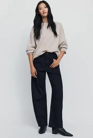A Gold E Luna 100% Cotton Trousers Pants