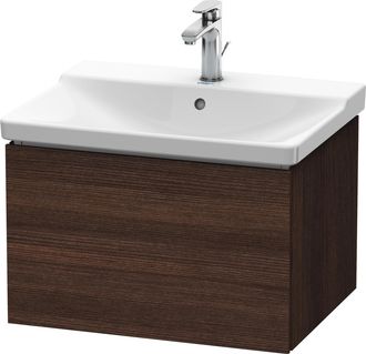 Duravit Duravit L-cube Mueble De Pared, Ancho 620mm, Profundidad 481, 1 Extra&iacute;ble, Se Ajusta A La Medida. Art&iacute;culo 233265, Color: Decoraci&oacute;n Casta&ntilde;o Oscuro - 