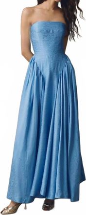 Hutch Womens Sianna Strapless Gown In Blue