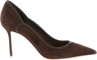 Aquazzura Brown Plush Pumps