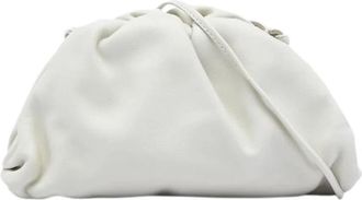 Bottega Veneta Pre-owned Mini Pouch - Dames - Vintage Schoudertas - Wit - ONE Size - Leer - Vintage