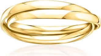 Ross-Simons Italian 10kt Yellow Gold Rolling Ring