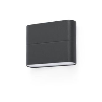 Netlighting Aday LED Outdoor Small Up Down Wall Light Dark Grey IP54