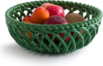La Redoute Interieurs Fruitmand in keramiek met ajour, Keramos