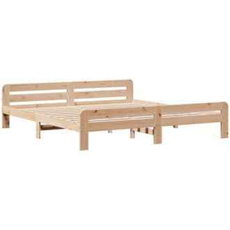 vidaXL Vidaxl - Estructura De Cama Sin Colch&oacute;n Madera Maciza De Pino 200x200 Cm