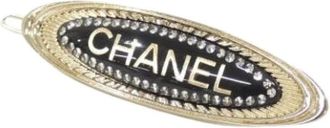Chanel Pre-owned Barrette - Dames - Vintage Accessoires - Zwart - ONE Size - Vintage