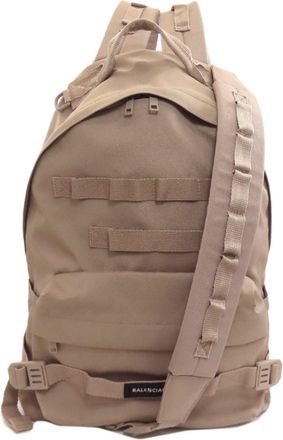 Balenciaga Beige Nylon Canvas Backpack (Pre-Owned)