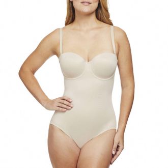 TC Fine Intimates Shape Away Convertible Bodybriefer In Beige