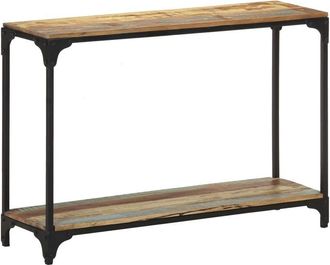 vidaXL Mesa Consola De Madera Maciza Reciclada 110x30x75 Cm Vidaxl