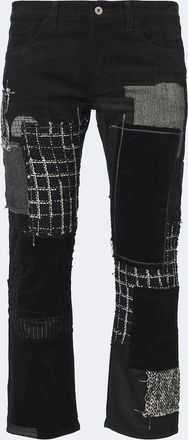 Junya Watanabe Patchwork cotton straight pants