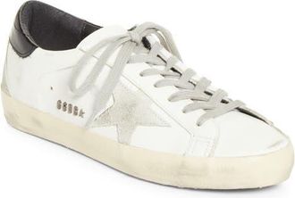 Golden Goose Super-Star Sneaker in White/Ice/Black at Nordstrom, Size 10Us
