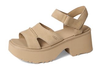 UGG Womens W New Heights Ankle Strap Sandals, Mustard Seed, 6 UK