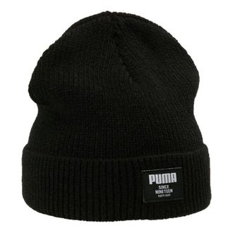 Puma Ribbed Classic Cuff Beanie Hats Black 021709-01