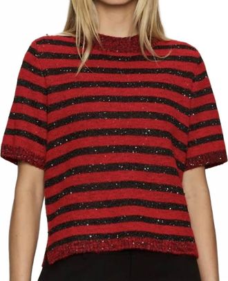 Sanctuary Shine T-Shirt In Cherry Lacquer Shine