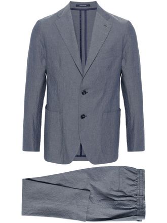 Tagliatore Dakar single-breasted suit - Blue