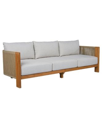 Safavieh Couture Marina Teak Patio Sofa