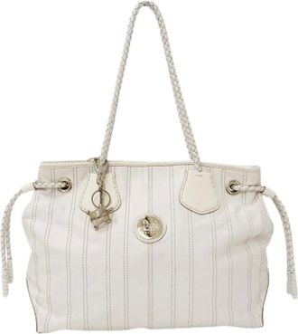 Celine Pre-owned Shoulder Bags, female, White, Size: ONE SIZE Pre-owned Leather celine-bags