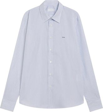 Prada Camicia - Heren - Casual Overhemden - Blauw - XL - Katoen - Overhemden