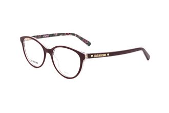 Moschino Womens Plum 52mm Opticals