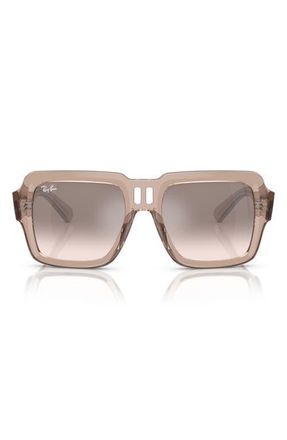 Ray-Ban Magellan 54mm Gradient Oversize Square Sunglasses in Silver at Nordstrom