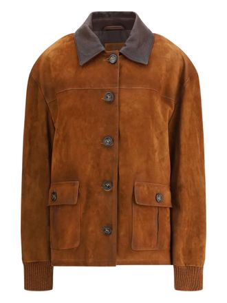 Valstar suede buttoned jacket - men - Suede - 40 - Brown