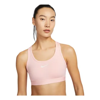 Nike (WMNS) Nike Swoosh Medium Support Padded Sports Bra Asia Sizing Pink DX6822-608