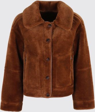 Urban Code Fur Coat URBANCODE Woman color Brown