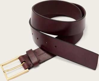AllSaints Leather Etta Leather Belt, Size: XS