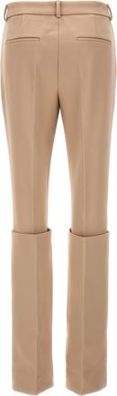 Sportmax Womens Beige Polyester Dress Pants