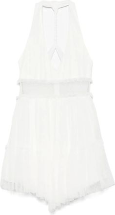 Nissa Abito in seta con scollo allamericana - Bianco