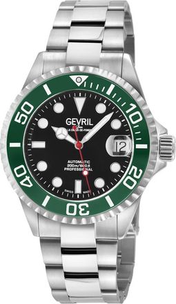 Gevril Group Wall Street Automatic Black Dial Mens Watch 4762B