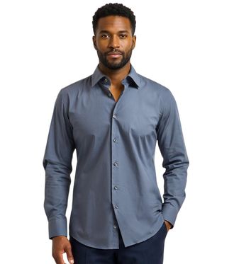 HUGO BOSS Blue Slim Fit Shirt