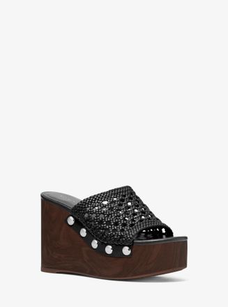 Michael Kors Mayes Woven Wedge Sandal