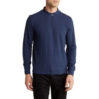 WESTZEROONE Riverbend Half Zip Pullover in Blue Night at Nordstrom Rack, Size Xx-Large