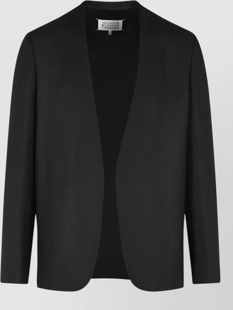 Maison Margiela virgin wool collarless blazer