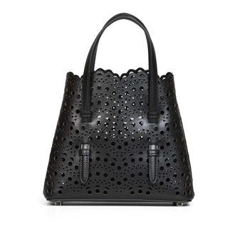 Alaia Mina 20 Tote - Dames - Shoppers - Zwart - ONE Size - Leer - Tassen